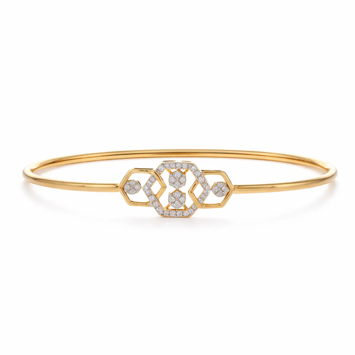 0.16 CT NATURAL DIAMOND BRACELET 18K GOLD